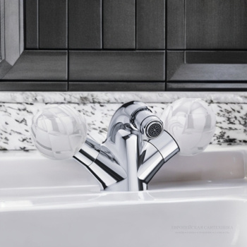 Смеситель для биде Jorger Belledor 631.10.100.035-41 серебристый никель/жемчужный