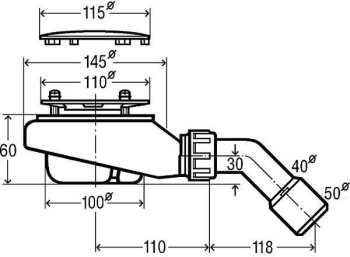 Сифон Viega 634100 хром