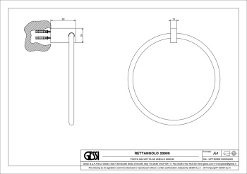 Полотенцедержатель Gessi Rettangolo 20909.031 Chrome