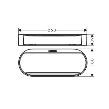 HG WallStoris Корзина для хранения, матовый черный