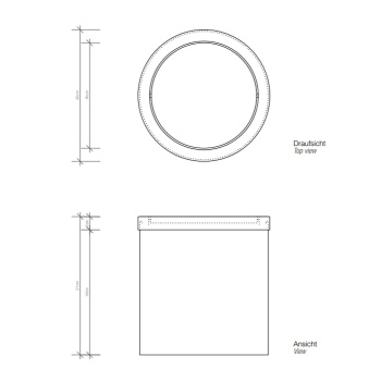 Корзина для бумаги Decor Walther Universal 608060 черный матовый