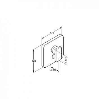 Смеситель для душа Kludi Esprit 565150540, хром