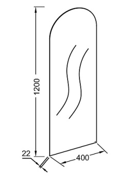 Зеркало Jacob Delafon Allure EB1464-S14