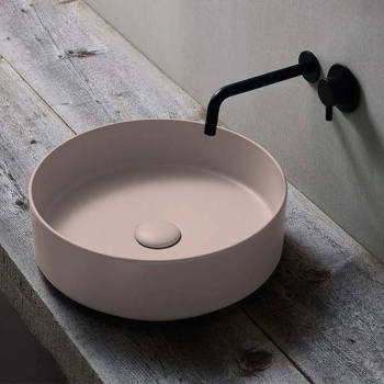 Раковина накладная Cielo Shui Comfort SHCOLAO40 CP 40 см розовый