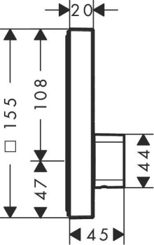 Смеситель для ванны Hansgrohe 15768000S