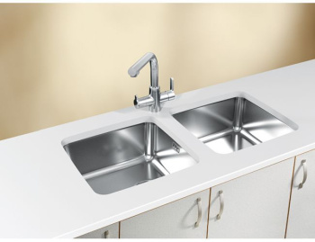 Кухонная мойка Alveus Luno 30 1129251, в комплекте с сифоном сталь