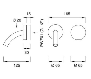 Смеситель для ванны CЕА Design Giotto Plus GIO 70 S сталь