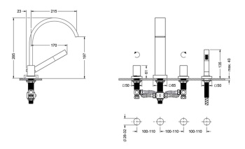 Смеситель для ванны Jorger Empire Royal 626.40.105.000 chrome