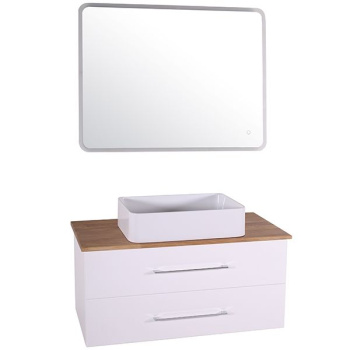 Зеркало ASB-Woodline Санди 100см с подсветкой с сенсорным выключателем  10867