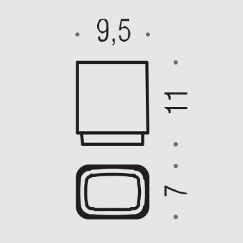 Стакан настольный Colombo Time матовое стекло W4241-VAN