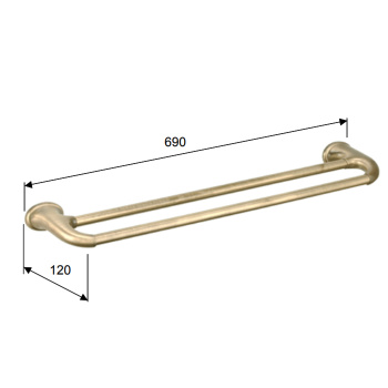 Полотенцесушитель Daniel Revival Acc.B. настенный 60 бронза REPS978 br 63