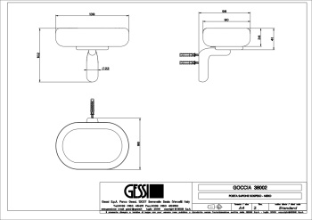 Мыльница Gessi Goccia 38002.125 Copper Brushed GHRC