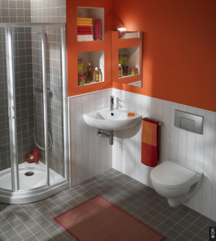 Раковина Jacob Delafon Ove E1566-00 угловая белый