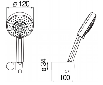 Душевой набор Nobili AD146/48FLP