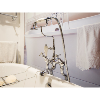 Смеситель для ванны Burlington T9-QT BLA хром/черный