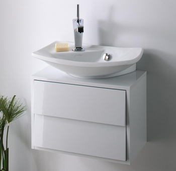 Тумба под раковину 50 см Jacob Delafon Escale EB763-G1C белый белый глянец