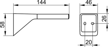 Держатель запасного рулона Keuco Aveno 14663370000 черный матовый