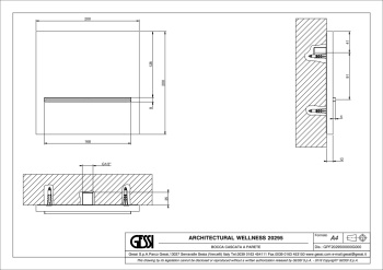 Верхний душ Gessi Cascata 20295.279 Matte White