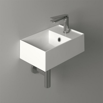 Раковина подвесная/накладная AG 40 bia 40 м левая белый