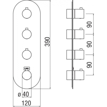 Смеситель для душа Nobili Live WE00103/TWM белый