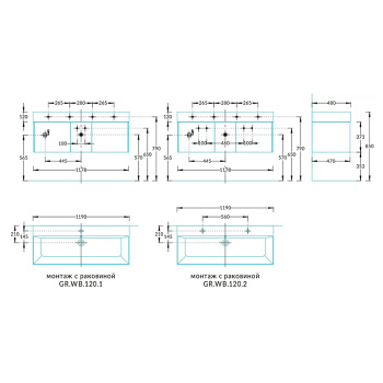 Тумба GRANDE подвесная Kerama Marazzi 120 3 ящика, структурированный орех GR.120.3\SNUT
