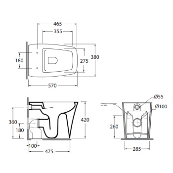 Крышка сиденье для унитаза Azzurra Hera 46,5х38х0,2, с микролифтом, белый HER1800/F