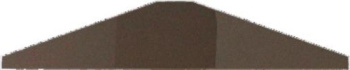 Керамическая плитка LaDiva Trapezio VE Liscia Caffe 4x20 Sat