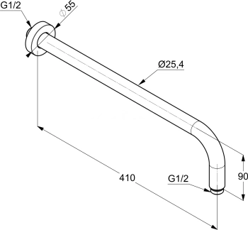 Душевой комплект Kludi Bozz 386400576 С ВНУТРЕННЕЙ ЧАСТЬЮ
