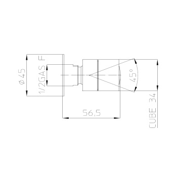 Bossini Cubic Mas Форсунка для душа, боковая, поворотная, цвет: хром I00141.030