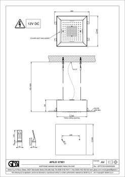Встраиваемая душевая система Gessi Afilo 57301.279 Matte White