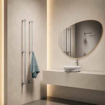 Полотенцесушитель водяной Margaroli Acrobaleno 416SHCR 90x5 хром