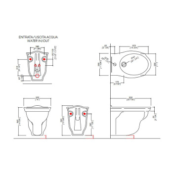 Биде подвесное Devon&Devon Westminster 35х36 на 1 отв, белый IBBID1FSWES