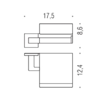Держатель туалетной бумаги Colombo Basic Q с крышкой, хром B3791.CR