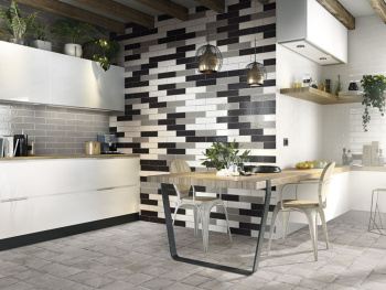 Керамическая плитка Mainzu Backstage Antracita Brillo 7.5x30 см PT02766