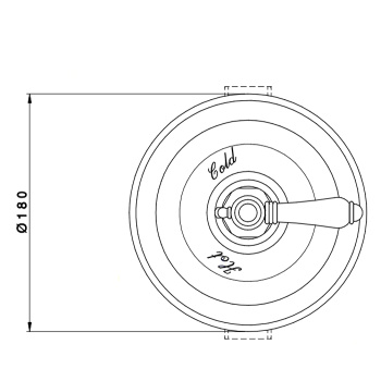 Смеситель для душа Nicolazzi El Capitan Внешняя часть термостата без запорного вентиля на 3/4 4914BZ69