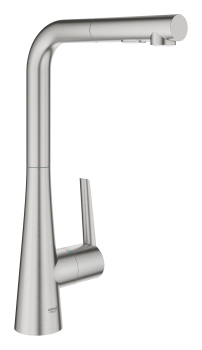 Смеситель для кухни DN 15 GROHE Zedra однорычажный, суперсталь 32553DC2