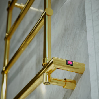 Полотенцесушитель электрический Margaroli Sole 5424704EGBTS 66x57 золото