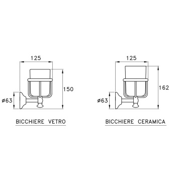 Подстаканник настенный Stella Roma (без стакана) 1012 хром RM 10004 CR00