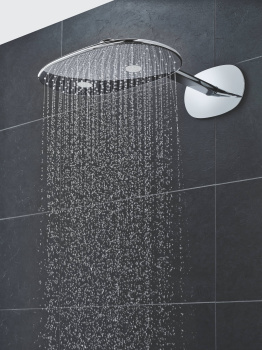 Верхний душ GROHE Rainshower 360 MONO с душевым кронштейном, 360 x 220 мм, хром 26450000