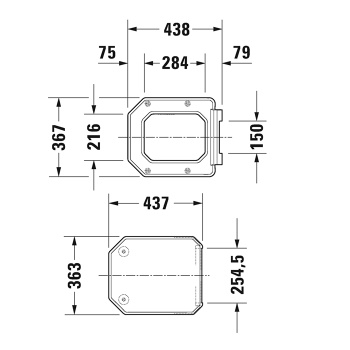 Duravit 1930 Сиденье для унитаза воьмиугольное отверстие, петли нерж сталь, цвет белый с микролифтом