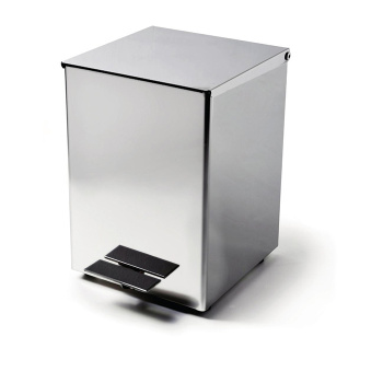 3SC Hotel Ведро 5 л. 18x22xh26 см, с педалью, с крышкой и механизмом softclose, из нерж.стали, цвет: хром HO69SL