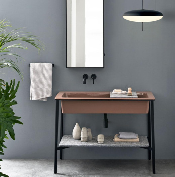 Раковина встраиваемая Cielo I Catini Catino CALARSF BR 110 см серый