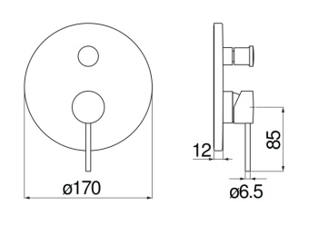 Смеситель для ванны Nobili Velis VE125100/EFLP черный