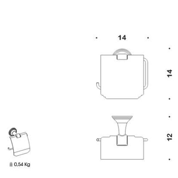 Держатель туалетной бумаги Colombo Hermitage античная бронза B3391.OA