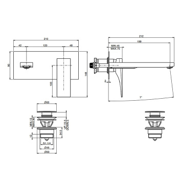 Смеситель для раковины Fima Carlo Frattini Zeta F3971WLX5NS черный