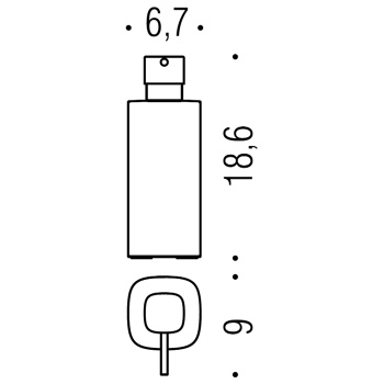 Дозатор для жидкого мыла Colombo Trenta настольный, чёрный матовый B9341.NM