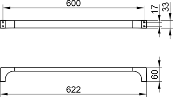 Полотенцедержатель Keuco Edition 11 11101290600 золото
