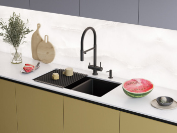 Мойка кухонная Omoikiri Taki 85-2-LB-U/IF-IN нержавеющая сталь 4997037