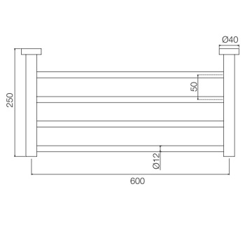 Полотенцедержатель-полка Fima Carlo Frattini Rotola 600, хром F6002/3CR