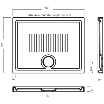 Поддон душевой Hatria LIF H3 SBY1W101